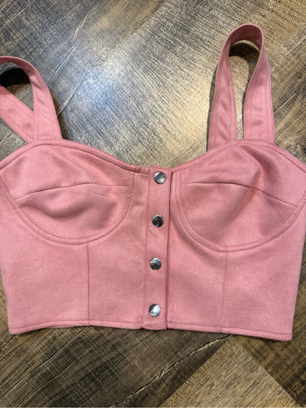 Altar'd State Dusty Rose Structured Bustier Tank